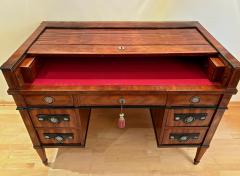 19th Century Empire Writing Desk With Roll Top Nutwood Austria ca 1800 - 4393034