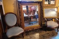 19th Century English Baroque Gilt Floral Wall Mirror - 4153914