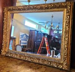 19th Century English Baroque Gilt Floral Wall Mirror - 4153922