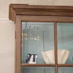 19th Century English Breakfront Cabinet in Bleached Mahogany - 1095381