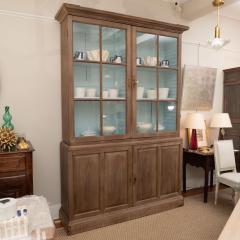 19th Century English Breakfront Cabinet in Bleached Mahogany - 1095382