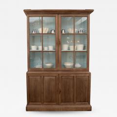 19th Century English Breakfront Cabinet in Bleached Mahogany - 1096399