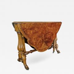 19th Century English Burl Walnut Sutherland Table - 1705669