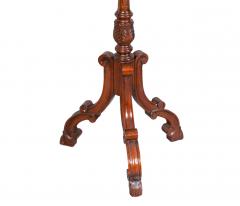 19th Century English Chippendale Style Pair Tripod Foot Candle Stand Pedestal - 3534268