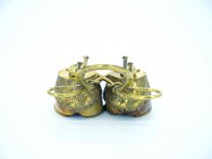19th Century English Gold Washed Sheffield Silverplate Equestrian Themed Inkwell - 3168885