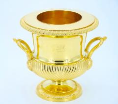 19th Century English Gold Washed Silverplate Champagne Cooler - 3167561