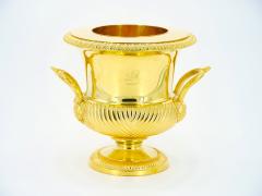19th Century English Gold Washed Silverplate Champagne Cooler - 3167562