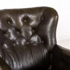 19th Century English Leather Armchair - 3615303