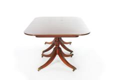 19th Century English Mahogany Double Pedestal Dining Table - 2472485