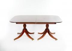 19th Century English Mahogany Double Pedestal Dining Table - 2472490
