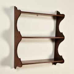 19th Century English Mahogany Hanging Wall Shelf circa 1830 - 3348818