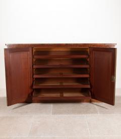 19th Century English Mahogany Low Linen Press - 4240706