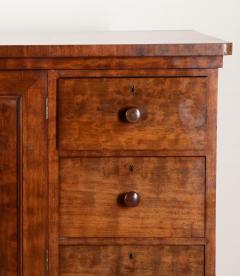 19th Century English Mahogany Low Linen Press - 4240709