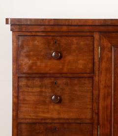 19th Century English Mahogany Low Linen Press - 4240710