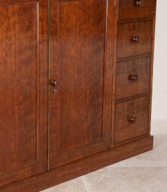 19th Century English Mahogany Low Linen Press - 4240712