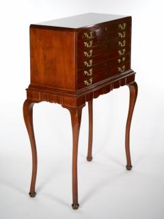 19th Century English Mahogany Wood Silver Flatware Chest - 3057332