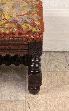 19th Century English Needlepoint Footstool - 4212274