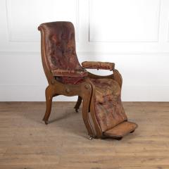 19th Century English Reclining Library Chair - 3611744