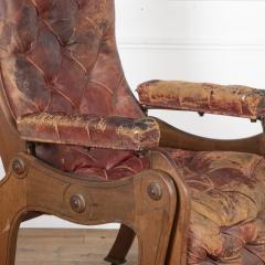 19th Century English Reclining Library Chair - 3611746