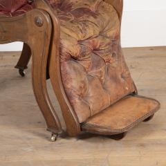 19th Century English Reclining Library Chair - 3611776