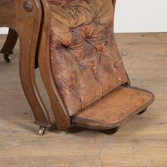 19th Century English Reclining Library Chair - 3611779