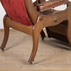 19th Century English Reclining Library Chair - 3611782