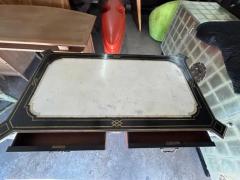 19th Century English Regency Ebonized Desk - 4136707
