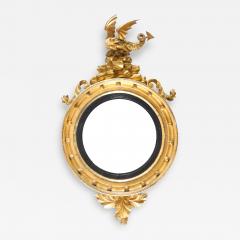 19th Century English Regency Giltwood Convex Mirror - 2603130