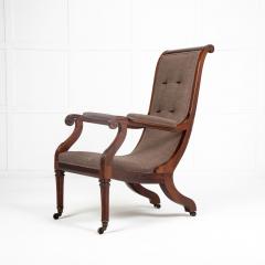 19th Century English Regency Rosewood Armchair - 3611347