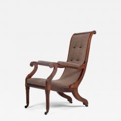 19th Century English Regency Rosewood Armchair - 3613143