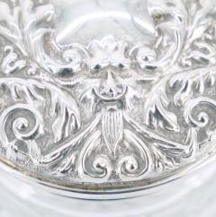 19th Century English Sterling Silver Lidded Top Cut Glass Covered Piece - 3440698