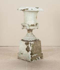 19th Century English Terracotta Urn on Pedestal - 4243899