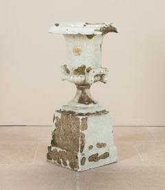 19th Century English Terracotta Urn on Pedestal - 4243901