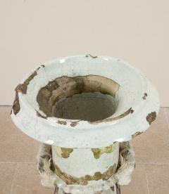 19th Century English Terracotta Urn on Pedestal - 4243906