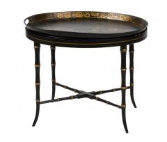 19th Century English Tole Tray on Stand - 3231230