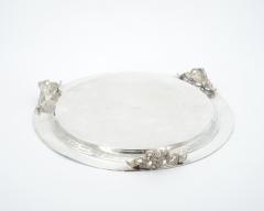 19th Century English Victorian Circular Silverplate Salver - 3168262