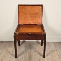 19th Century English Victorian Mahogany Brass Mounted Box on Later Custom Stand - 4731124