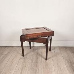 19th Century English Victorian Mahogany Brass Mounted Box on Later Custom Stand - 4731130