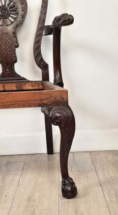 19th Century English or Irish Mahogany Chippendale Settee - 4649755