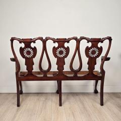 19th Century English or Irish Mahogany Chippendale Settee - 4649762