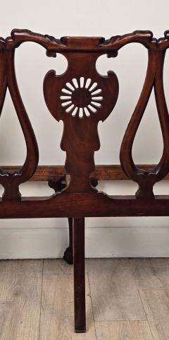 19th Century English or Irish Mahogany Chippendale Settee - 4649763