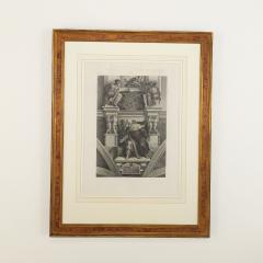 19th Century Engraving after Ghisi of Prophet Ezekiel by Michelangelo - 3163056