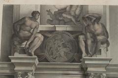 19th Century Engraving after Ghisi of Prophet Ezekiel by Michelangelo - 3163058