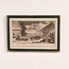 19th Century Engraving of Napoleon Crossing the St Bernard Pass - 4649837