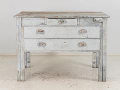 19th Century European Gray Painted Workbench - 3211629