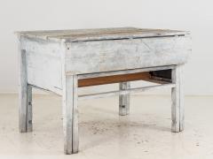 19th Century European Gray Painted Workbench - 3211631