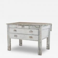 19th Century European Gray Painted Workbench - 3213901