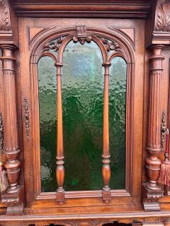 19th Century European Walnut High Relief Carved Renaissance Revival Sideboard - 4523818