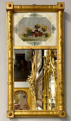 19th Century Federal Eglomise Decorated Wall or Table Mirror - 2940965