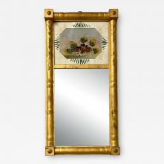 19th Century Federal Eglomise Decorated Wall or Table Mirror - 2956945